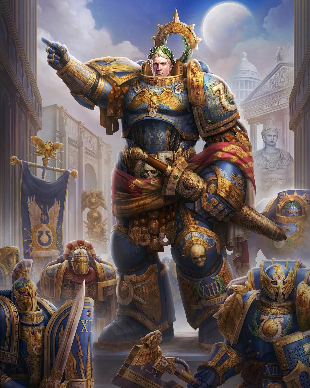 Picture of the primarch of the Ultramarines.